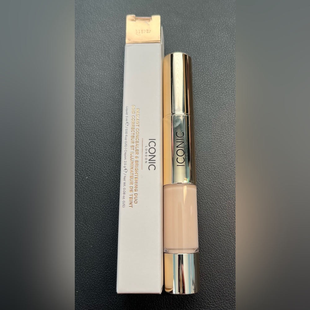 ICONIC London Cream Concealer & Brightening Duo. Shade Neutral/Fair.